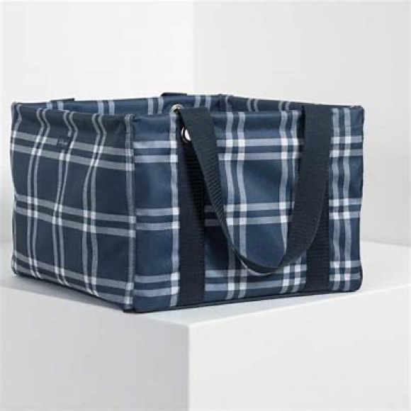 Other - Thirty One - Square Utility Tote - Sweater Weather Plaid